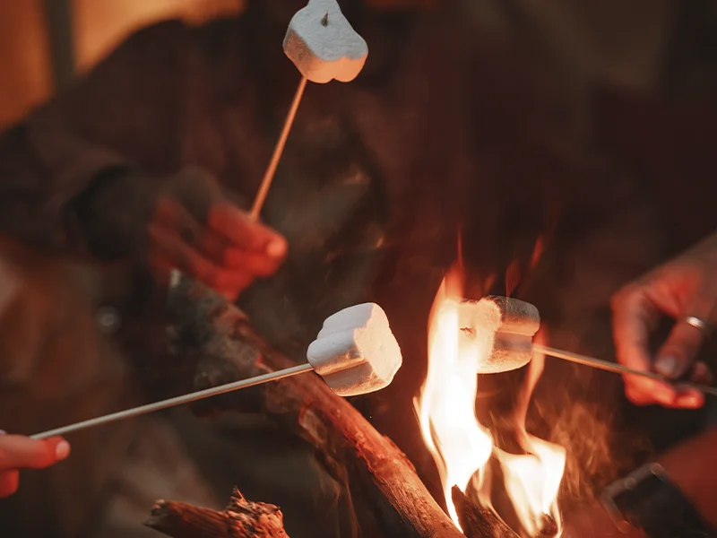 Fogueira com Marshmallow no Santa Eliza Eco Resort